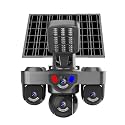 AOV Solar CCTV with Continuous Recording (24 * 7) 4G SIM Security Camera Outdoor Use | Tripple Lens 4+4+4mp | 2-Way Talk | Night Vision |360 Degree | Waterproof Surveillance Camera|AOV Model
