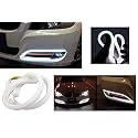 AOW Attractive Offer World Flexible 30cm Headlight Neon LED DRL Tube (White) for Maruti Suzuki Ritz (Pack of 2)