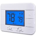Aowel Non Programmable Thermostat for Home 1 Heat/ 1 Cool Single-Stage System, Temperature Control with Humidity Display (LCD Blue Backlit Screen)