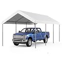 Aoxun 10x20 ft Heavy Duty Carport Adjustable