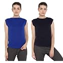 Ap'pulse Women's Cap Sleeve Tshirt(Pack of 2)