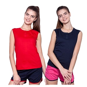ap39pulse women39s sleeveless henleypack of 2