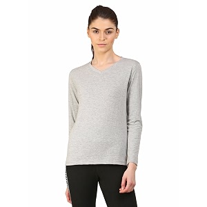 Appulse Womens Long Sleeve V Neck Tshirt