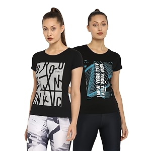 ap39pulse women39s printed short sleeve sport tshirt combo pack