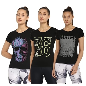 ap39pulse women39s printed short sleeve sport tshirt combo pack