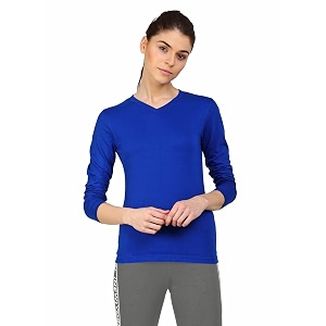 Appulse Womens Long Sleeve V Neck Tshirt