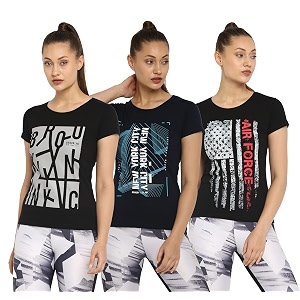 ap39pulse women39s printed short sleeve sport tshirt combo pack