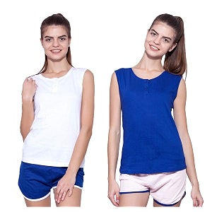 ap39pulse women39s sleeveless henleypack of 2