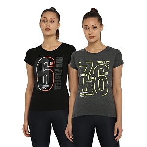 ap39pulse women39s printed short sleeve sport tshirt combo pack