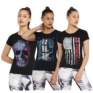 ap39pulse women39s printed short sleeve sport tshirt combo pack