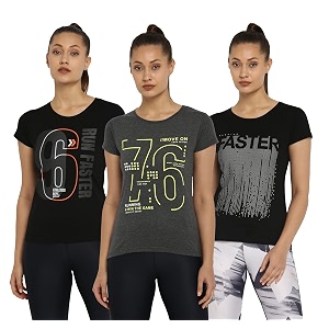 ap39pulse women39s printed short sleeve sport tshirt combo pack
