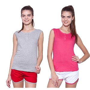 ap39pulse women39s sleeveless henleypack of 2