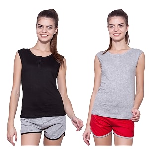ap39pulse women39s sleeveless henleypack of 2