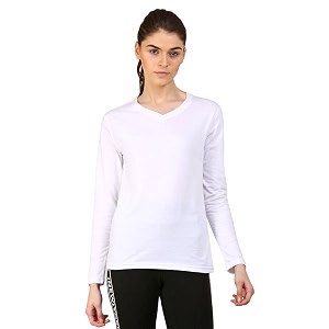 Appulse Womens Long Sleeve V Neck Tshirt