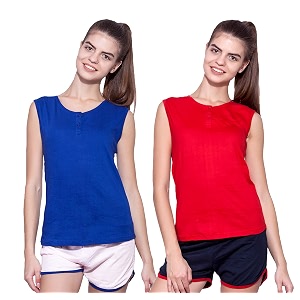 ap39pulse women39s sleeveless henleypack of 2
