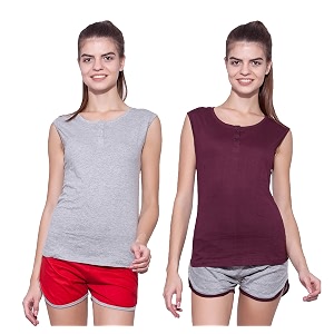 ap39pulse women39s sleeveless henleypack of 2