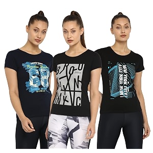 ap39pulse women39s printed short sleeve sport tshirt combo pack