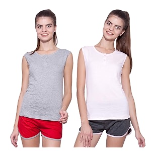 ap39pulse women39s sleeveless henleypack of 2