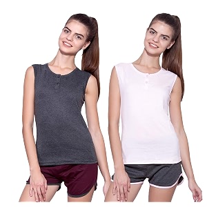 ap39pulse women39s sleeveless henleypack of 2