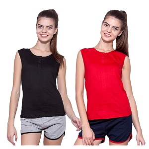 ap39pulse women39s sleeveless henleypack of 2
