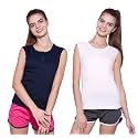 Ap'pulse Women's Sleeveless Henley(Pack of 2)