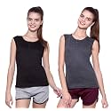 Ap'pulse Women's Sleeveless Henley(Pack of 2)