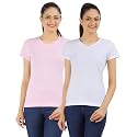 Ap'pulse Women's Combo T Shirt (Pack of 2)