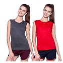 Ap'pulse Women's Sleeveless Henley(Pack of 2)