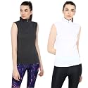Ap39pulse Women39s Sleeveless 14 Zip Hineck TshirtPack