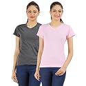 Ap'pulse Women's Combo T Shirt (Pack of 2)