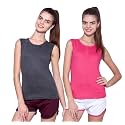 Ap'pulse Women's Sleeveless Henley(Pack of 2)