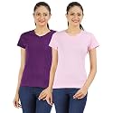 Ap'pulse Women's Combo T Shirt (Pack of 2)
