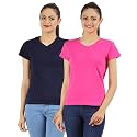 Ap'pulse Women's Combo T Shirt (Pack of 2)