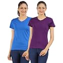 Ap'pulse Women's Combo T Shirt (Pack of 2)