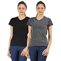 Ap'pulse Women's Combo T Shirt (Pack of 2)