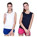 Ap'pulse Women's Sleeveless Henley(Pack of 2)