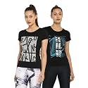 Ap'pulse Women's Printed Short Sleeve Sport Tshirt Combo Pack