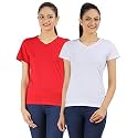Ap'pulse Women's Combo T Shirt (Pack of 2)