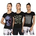 Ap'pulse Women's Printed Short Sleeve Sport Tshirt Combo Pack