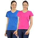 Ap'pulse Women's Combo T Shirt (Pack of 2)