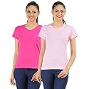 Ap'pulse Women's Combo T Shirt (Pack of 2)
