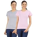 Ap'pulse Women's Combo T Shirt (Pack of 2)