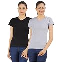 Ap'pulse Women's Combo T Shirt (Pack of 2)