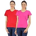Ap'pulse Women's Combo T Shirt (Pack of 2)