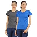 Ap'pulse Women's Combo T Shirt (Pack of 2)