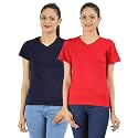 Ap'pulse Women's Combo T Shirt (Pack of 2)