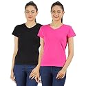 Ap'pulse Women's Combo T Shirt (Pack of 2)
