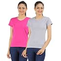 Ap'pulse Women's Combo T Shirt (Pack of 2)
