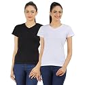 Ap'pulse Women's Combo T Shirt (Pack of 2)