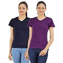 Ap'pulse Women's Combo T Shirt (Pack of 2)
